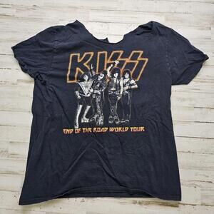 KISSS Rock Band End of the Road World Tour 2019 Women's Custom Graphic Tee XL